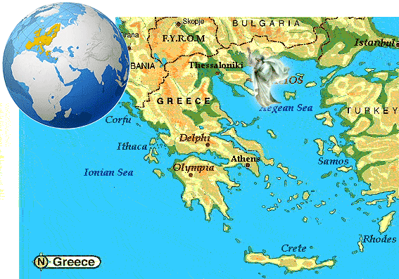 Mount Athos - Aghion Oros
Where is Athos? Athos Mount is located in the continent of Europe, in Greece. It's in North Greece on an area called Chalkidiki.
Press on the map to view a more detailed map of Athos.